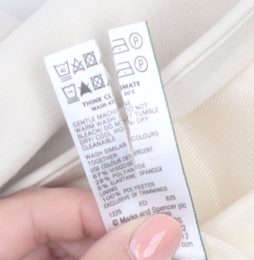 Marks and Spencer Women Beige Size 12 Sleeveless Suit Waistcoat