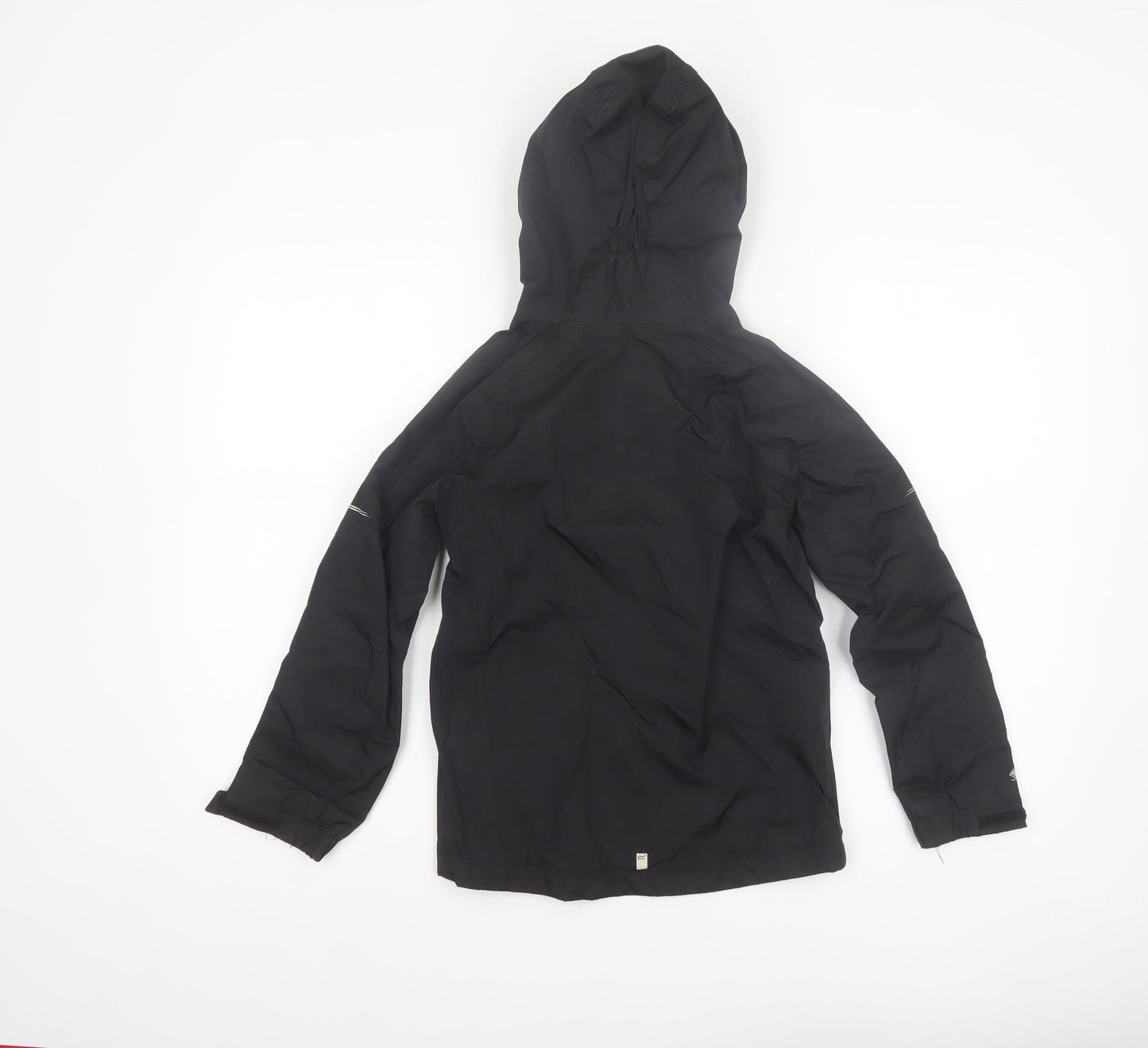 Regatta Boys Black Waterproof Hooded Rain Coat Jacket 7-8 Years