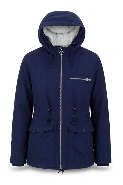 Trespass Women's Blue Waterproof Hooded Parka Jacket Size 10