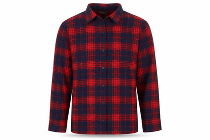 Riders by Lee Mens Red Plaid Flannel Button Pyjama Top M