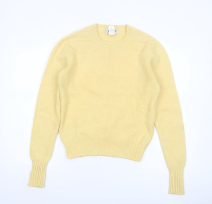 Woolrich Women's Yellow Pure Wool Crew Neck Jumper L