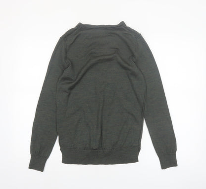 GAP Men's Green Merino Wool Crew Neck Jumper Size S