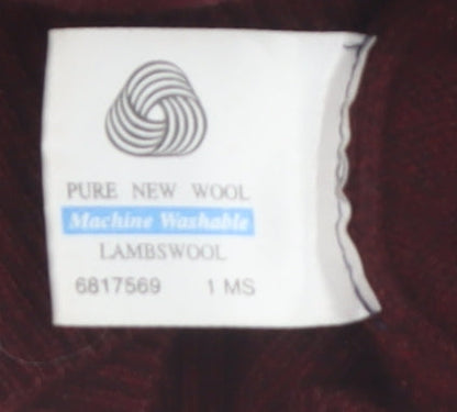 Palmer Mens Red Wool XL Crew Neck Pullover Jumper