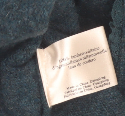 Laura Ashley Women Blue Wool Long Sleeve Cardigan UK 12 Classic Style