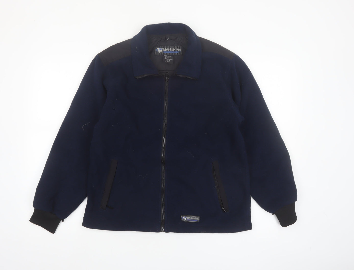 Wetskins Womens Blue Fleece Zip Jacket Size S Full Zip Outdoor