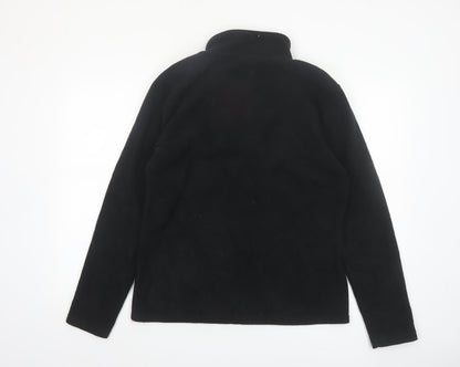 MIKK Athletica Men's Black Fleece 1/4 Zip Pullover Sweatshirt L