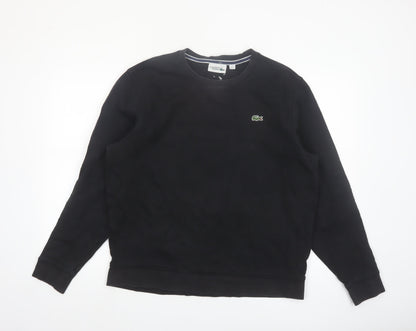 Lacoste Sport Men's Black XL Crew Neck Pullover Sweatshirt