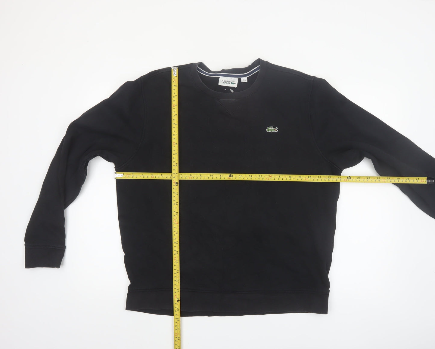 Lacoste Sport Men's Black XL Crew Neck Pullover Sweatshirt