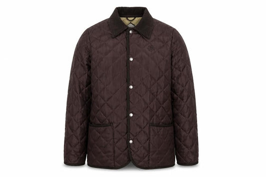 Schottzysen Mens Brown Quilted Mid-Length Jacket Size M