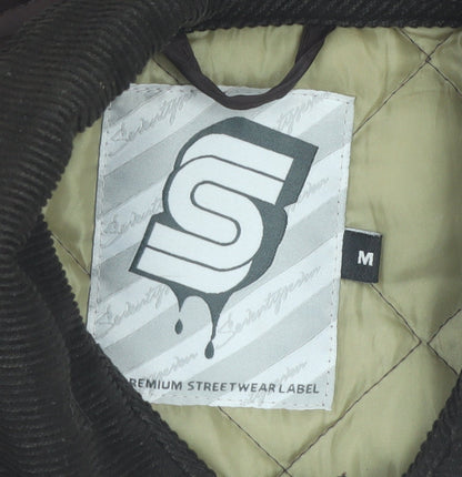 Schottzysen Mens Brown Quilted Mid-Length Jacket Size M