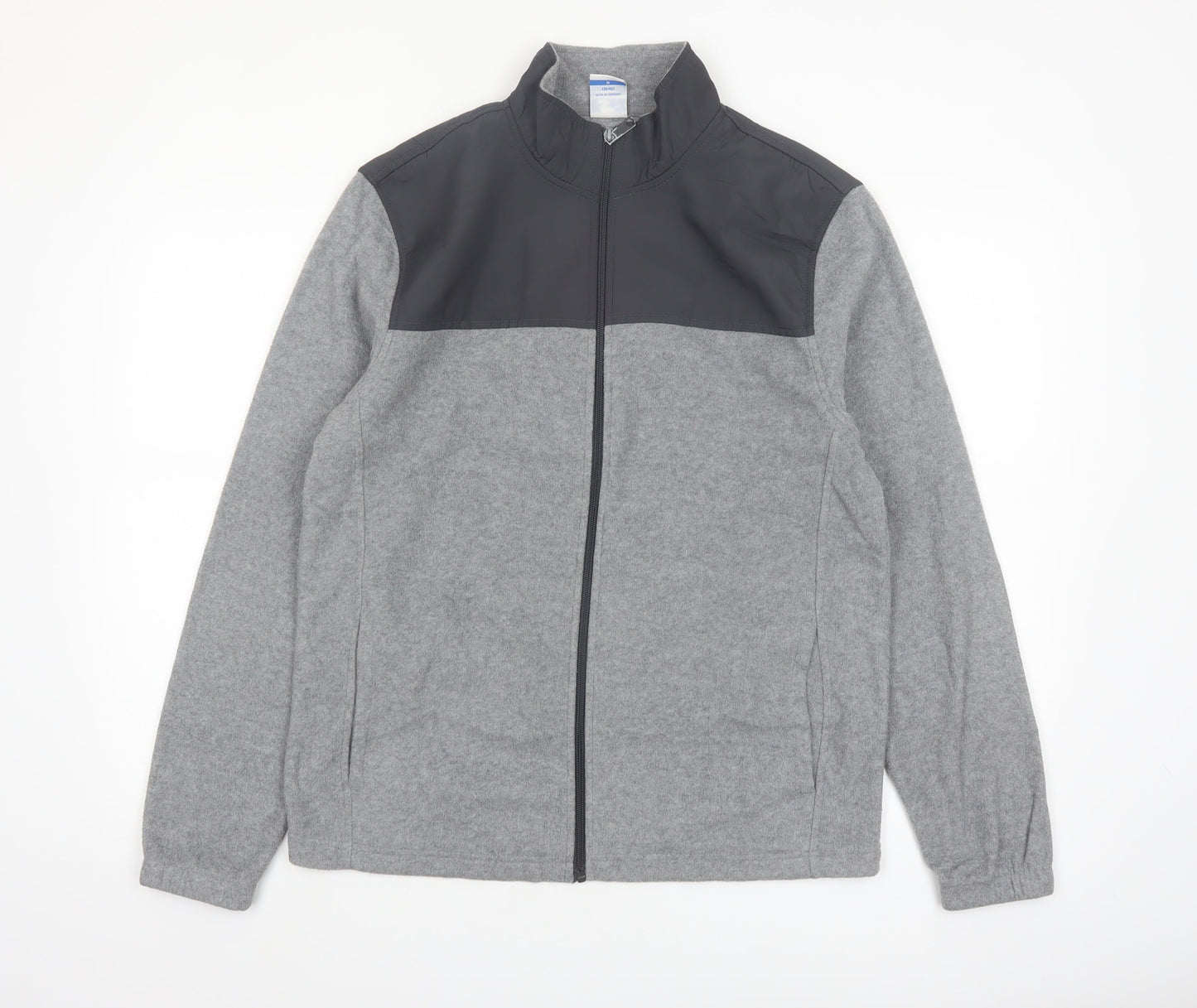 Starter Men’s Grey Full Zip Fleece Jacket Size M 38in Polyester