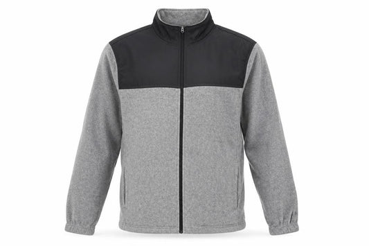Starter Men’s Grey Full Zip Fleece Jacket Size M 38in Polyester