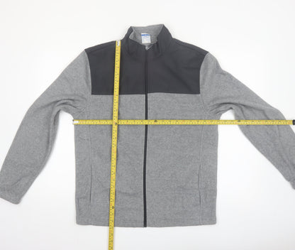 Starter Men’s Grey Full Zip Fleece Jacket Size M 38in Polyester