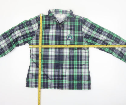 Tommy Hilfiger Women’s Green Checked Windbreaker Jacket S