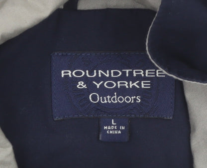 Roundtree & Yorke Men’s Blue L Basic Outdoor Cotton Jacket