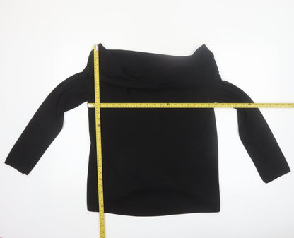 Marks and Spencer Women’s Black Size 18 Off Shoulder Knit Jumper