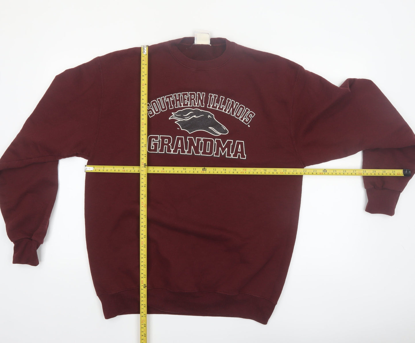 Champion Mens Red Pullover Sweatshirt L Graphic Print Crew Neck