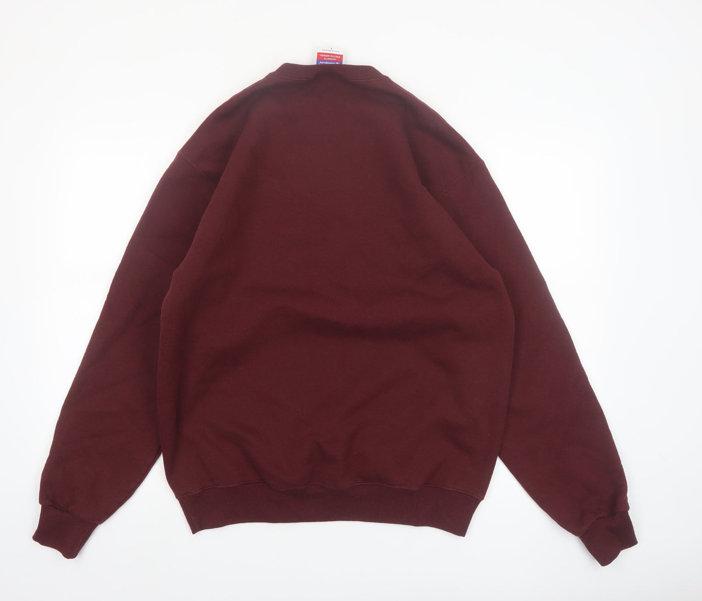 Champion Mens Red Pullover Sweatshirt L Graphic Print Crew Neck
