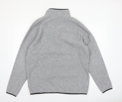 Burton Mens Grey Fleece Henley Sweatshirt Size L