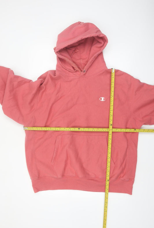 Champion Men's Pink Reverse Weave Pullover Hoodie XL