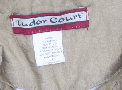 Tudor Court Women’s Beige L Windbreaker Nylon Jacket