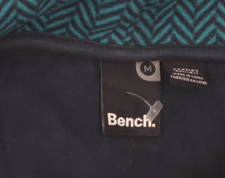 Bench Women's Blue Soft Shell Zip Jacket Size M Casual Outdoor