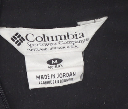 Columbia Women's Black Fleece Full Zip Jacket M Regular Outdoor