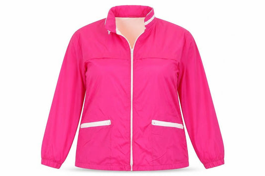 Allison Smith Womens Pink Nylon Windbreaker Jacket M Casual
