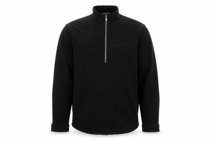 ASOS Men's Black M 1/2 Zip High Neck Cotton Pullover Sweatshirt