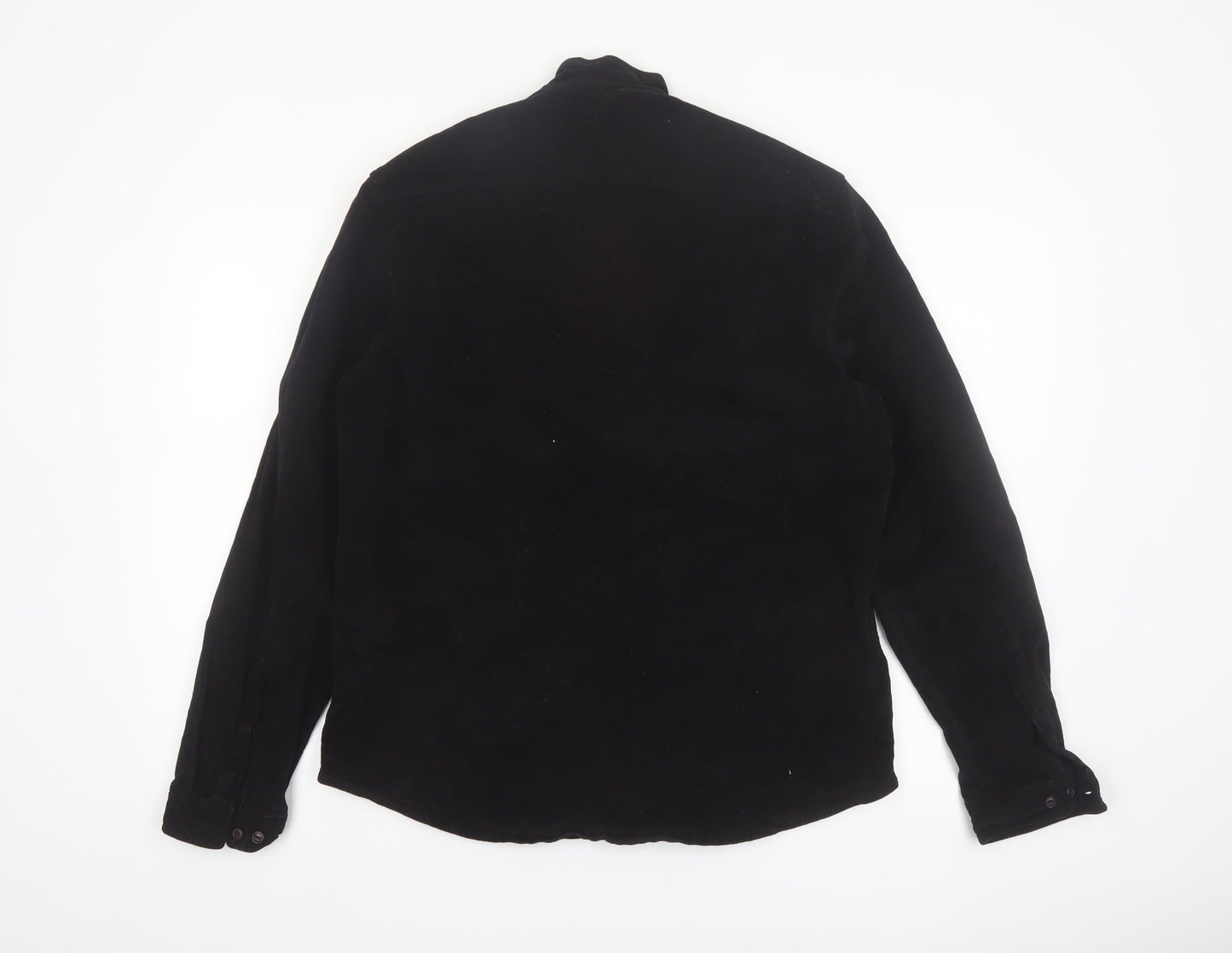 ASOS Men's Black M 1/2 Zip High Neck Cotton Pullover Sweatshirt
