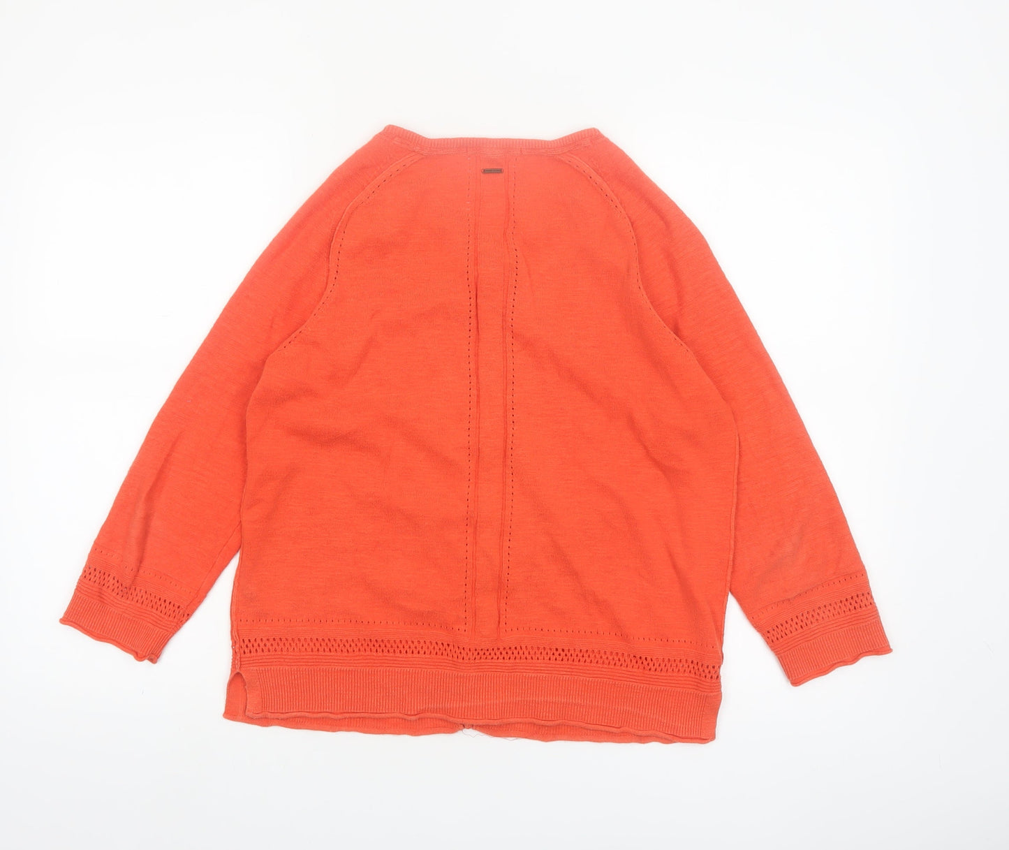White Stuff Women’s Orange Cotton Button Cardigan UK 12