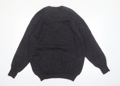 Goodman Women’s Grey Pure New Wool V-Neck Jumper Size 20 XL