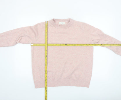 Marks and Spencer Women’s Pink Crew Neck Pullover Jumper M