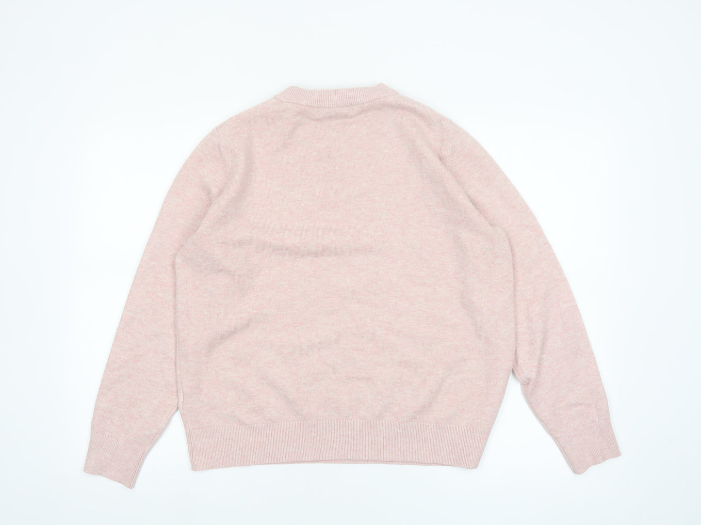 Marks and Spencer Women’s Pink Crew Neck Pullover Jumper M