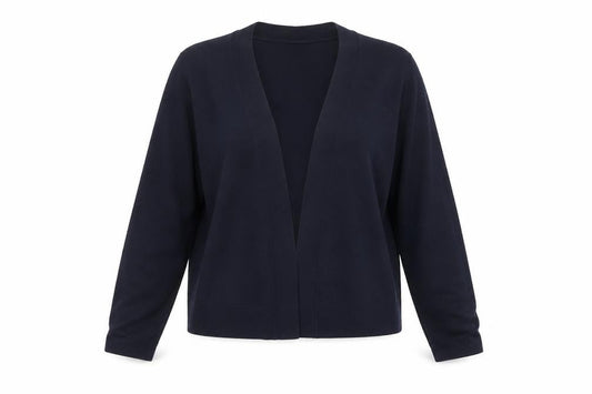 Wallis Women Navy Blue Cardigan Small Viscose Blend Knitwear