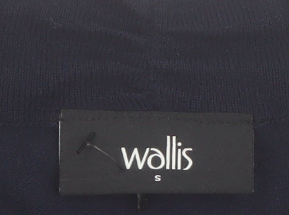 Wallis Women Navy Blue Cardigan Small Viscose Blend Knitwear