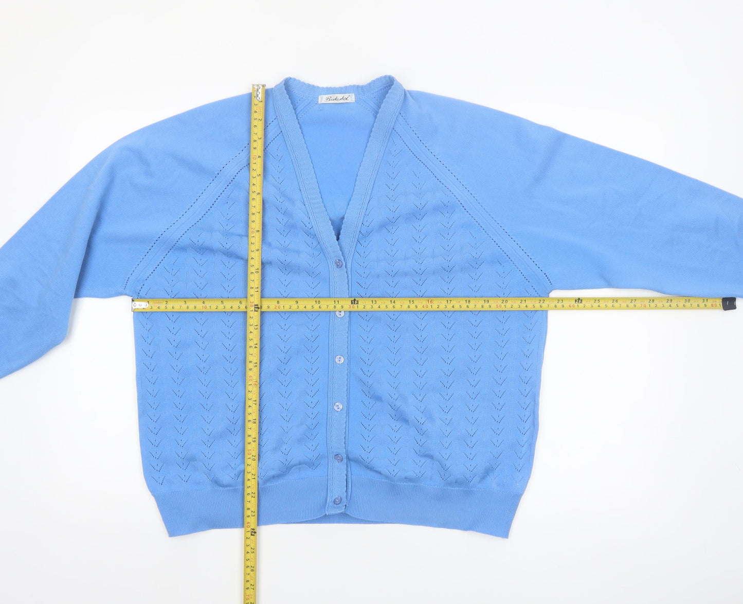 Berkertex Women’s Blue V-Neck Button Cardigan Size 18
