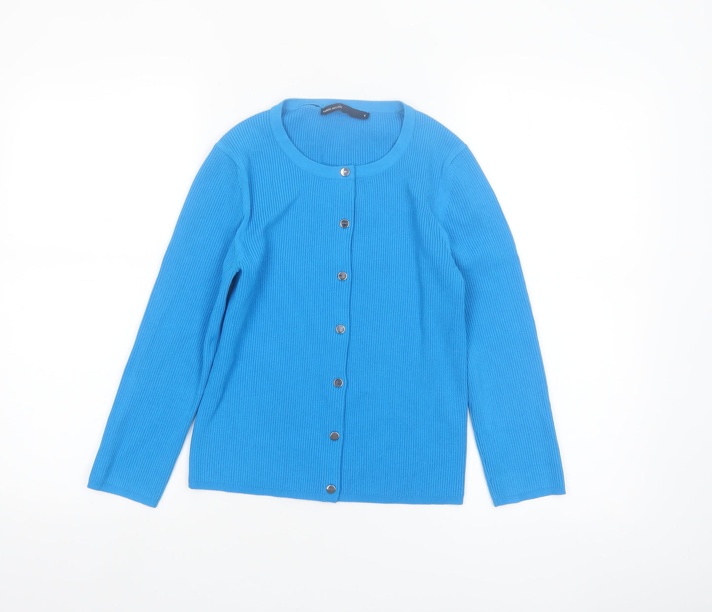 Karen Millen Women's Blue Slim Fit Knit Cardigan Size S
