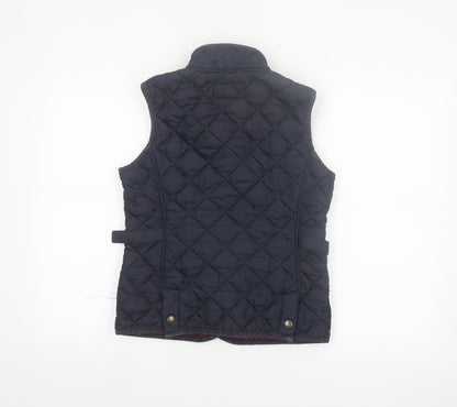 GANT Women's Blue Quilted Waistcoat Size S Sleeveless Casual Outdoor