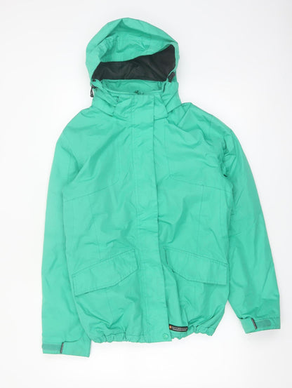 Misty Mountain Women's Green Waterproof Hooded Parka Jacket M