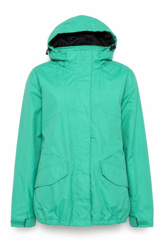 Misty Mountain Women's Green Waterproof Hooded Parka Jacket M