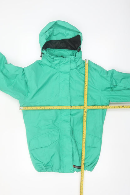 Misty Mountain Women's Green Waterproof Hooded Parka Jacket M