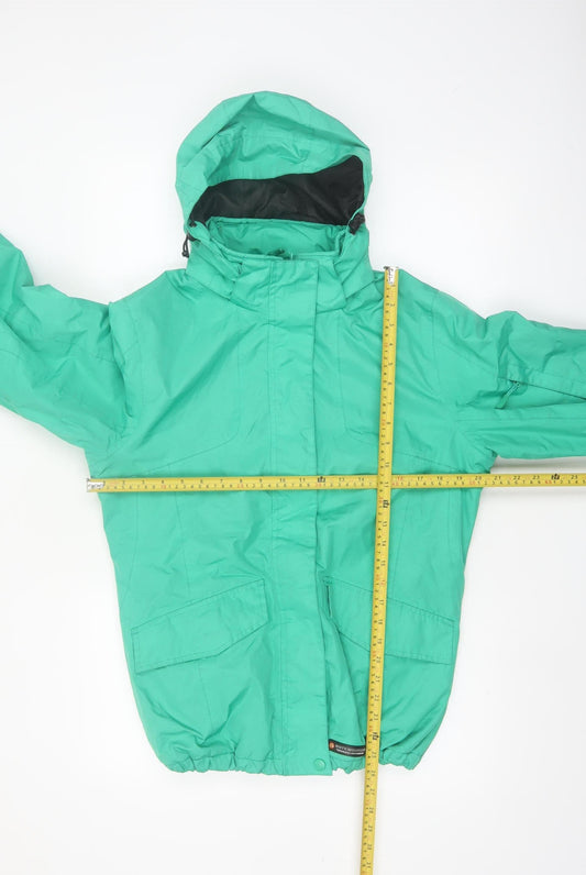 Misty Mountain Women's Green Waterproof Hooded Parka Jacket M