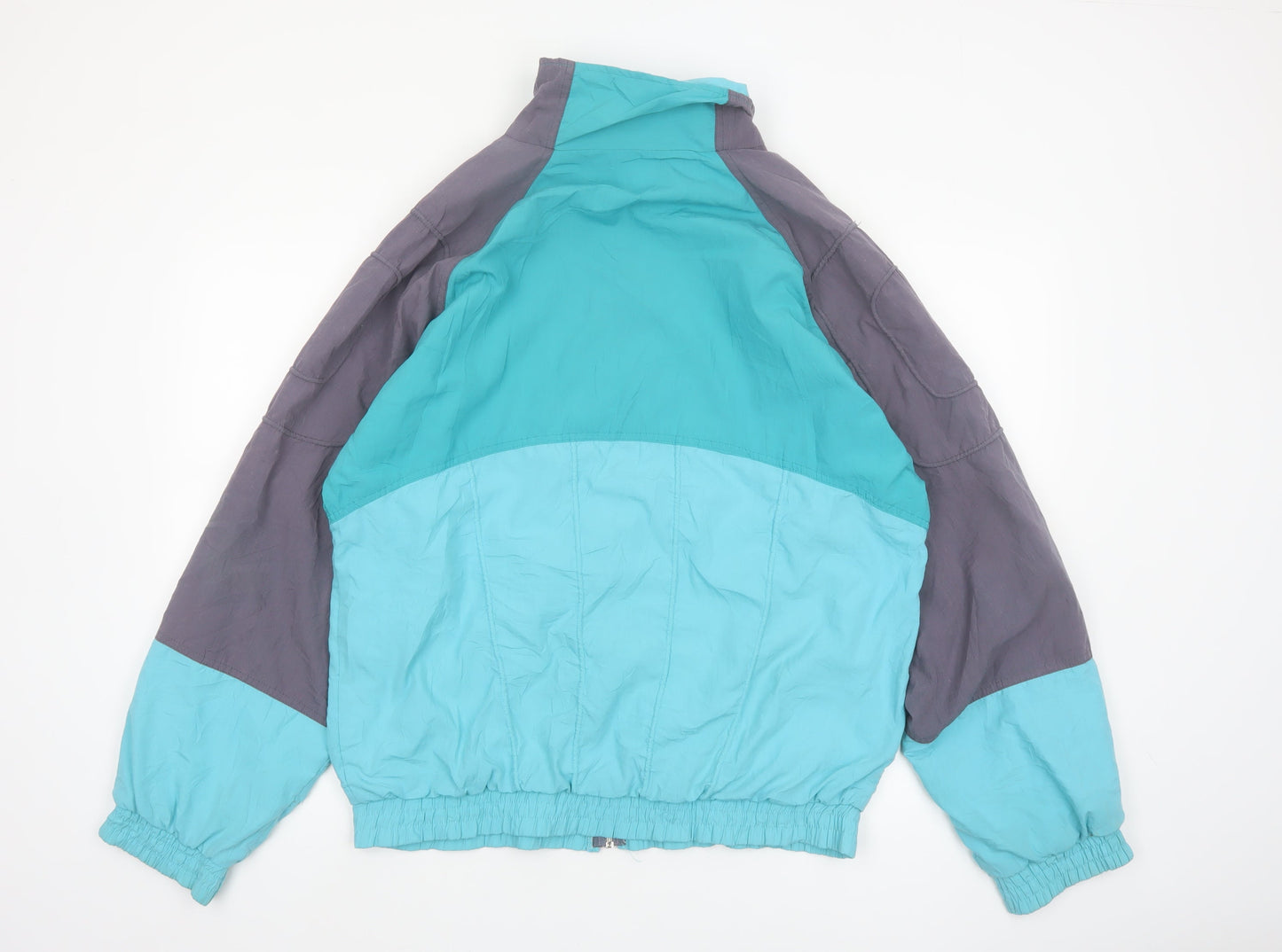 Puma Men's Blue Retro Windbreaker Jacket L 42in Full Zip Sportswear