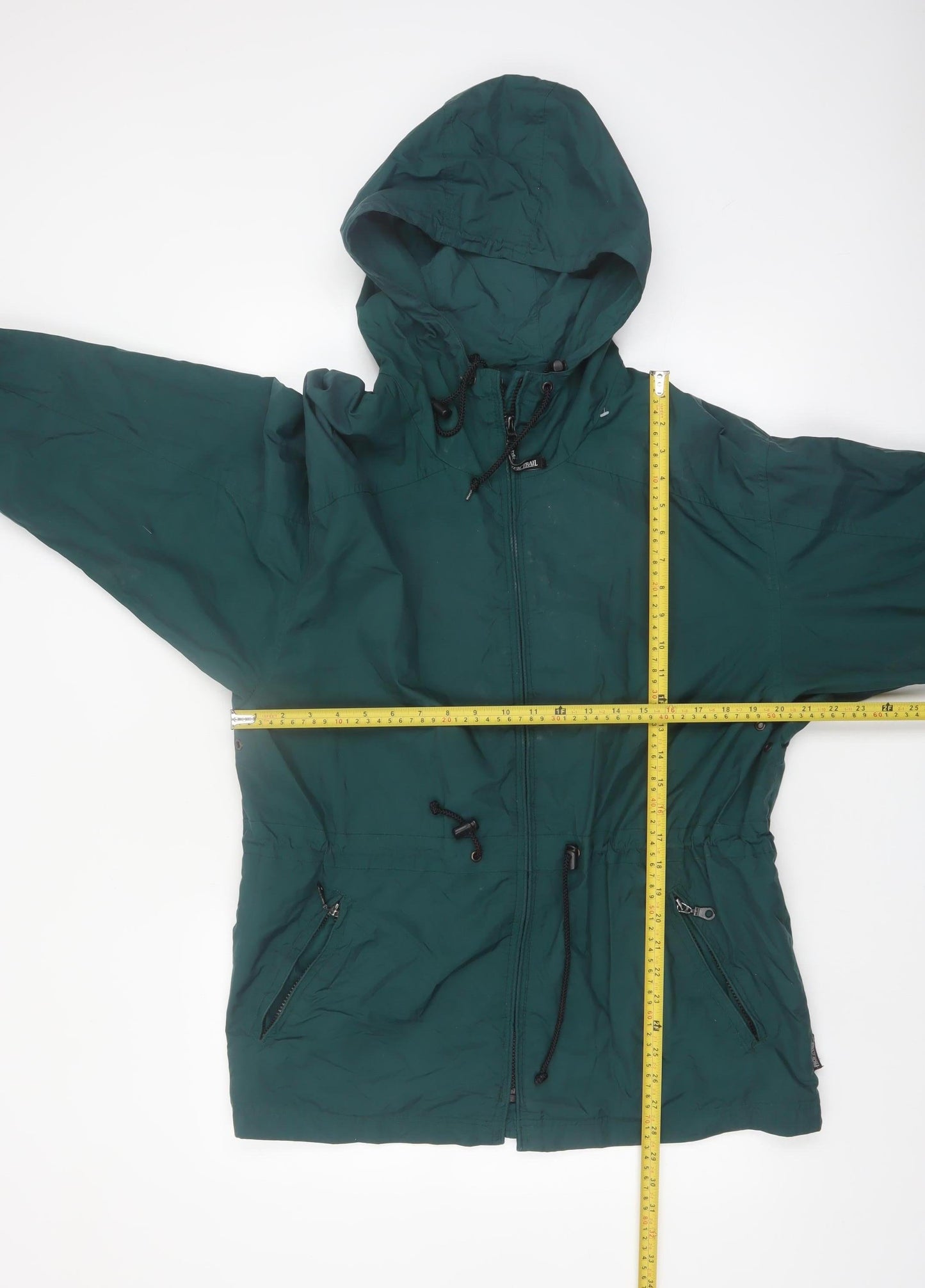 Pacific Trail Mens Green Hooded Anorak Jacket M Outdoor Casual