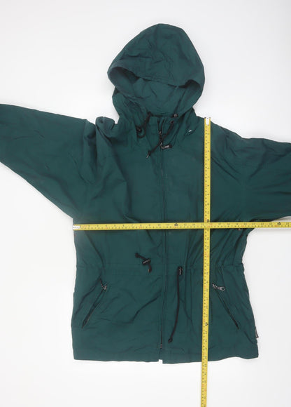 Pacific Trail Mens Green Hooded Anorak Jacket M Outdoor Casual