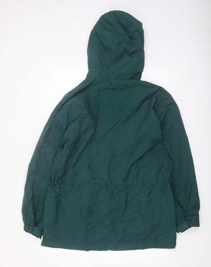 Pacific Trail Mens Green Hooded Anorak Jacket M Outdoor Casual