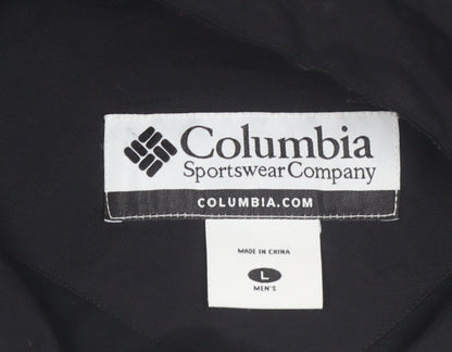 Columbia Men's Black L Waterproof Insulated Winter Jacket