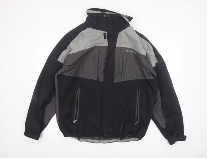 Columbia Men's Black M Interchange 3-in-1 Waterproof Jacket