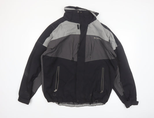 Columbia Men's Black M Interchange 3-in-1 Waterproof Jacket